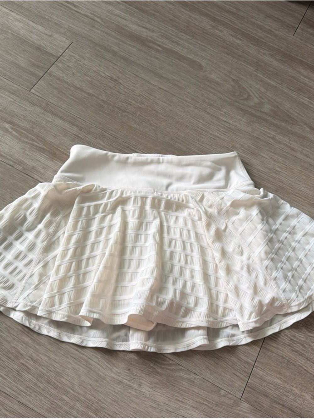 Free People White Textured Flowy Skort Mini Skirt Size S